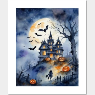 Horror halloween night Posters and Art